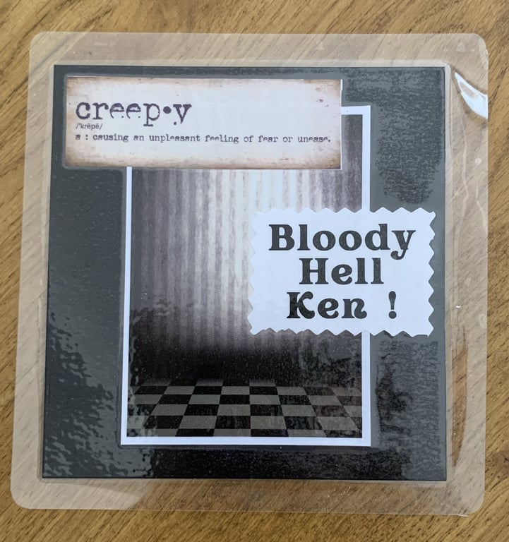 Bloody Hell Ken Handmade Bookmark Paranormal Readers Supernatural Creepy Gift 