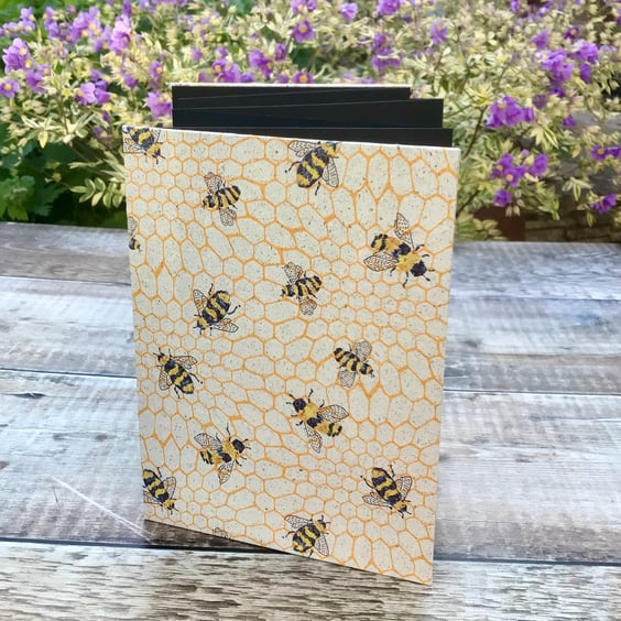 Photo Album covered with Bee grass paper