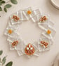 Gingerbread Fused Glass Decoration