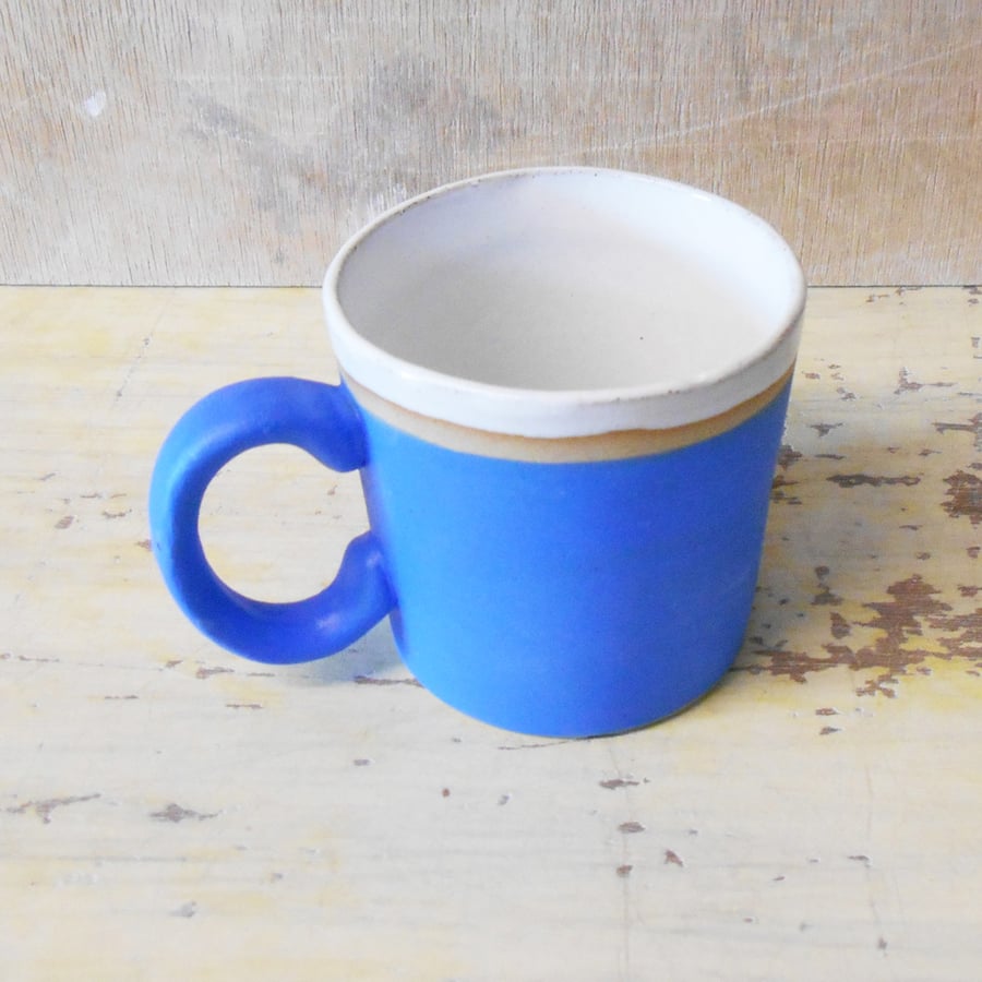 Mug Smaller Sky Blue Coffee ceramic.