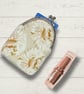 Fabric Coin Purse, Cream Purse, Handmade Frame Purse - Image 3