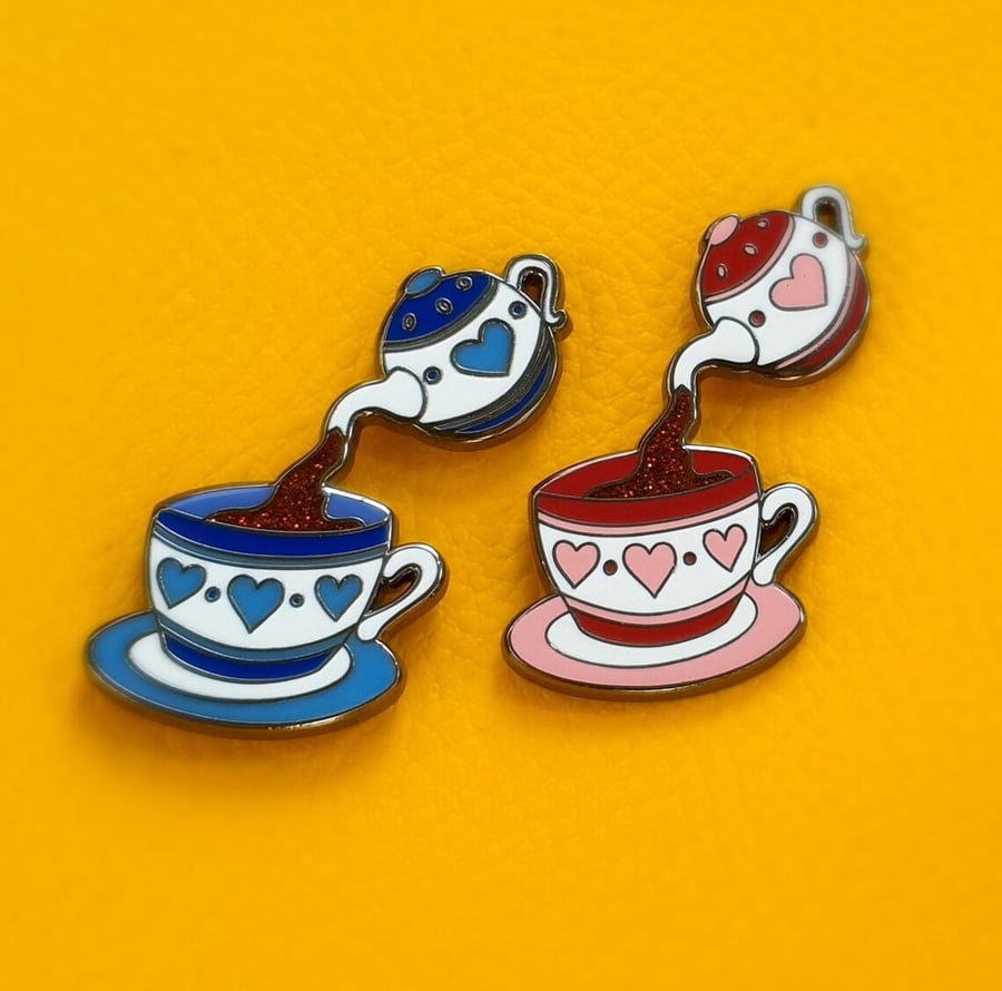Tea Lovers Enamel Pin Badge