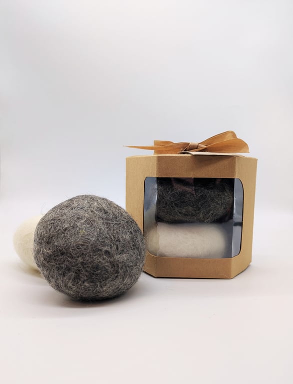 Wet felted rare breed wool Soap gift set