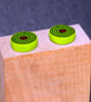 Modern Style Concentric Circles Hand Crafted Stud Earrings - Green, Black,Copper - Image 2