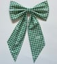Christmas Bow Green Gingham - Medium - Image 10