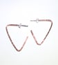 Handmade Angular Copper Earrings (ERCUSTHP1) - UK Free Post - Image 2