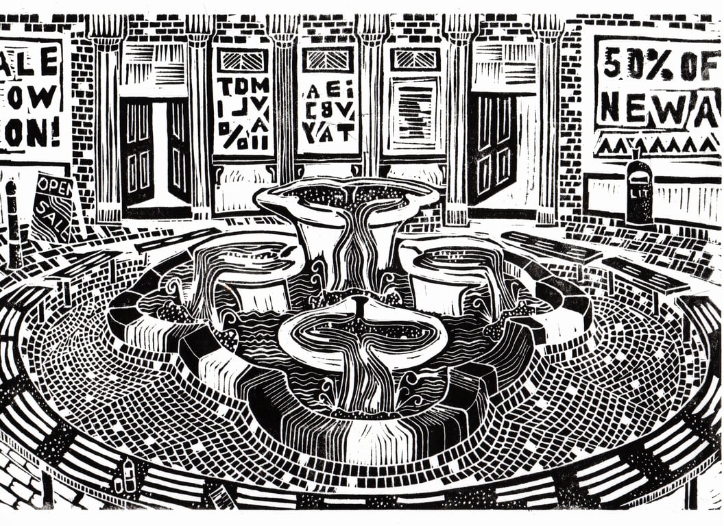 The Lily Pad Fountain, Nuneaton