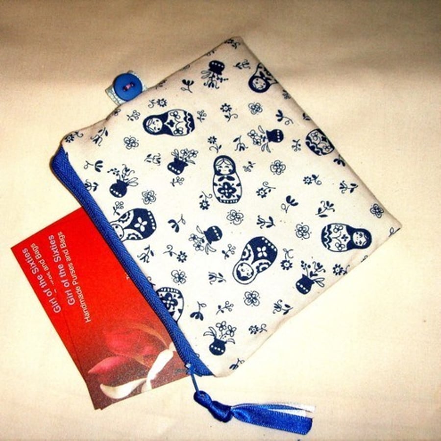 Little Russian Doll Credit Card/ Coin Purse