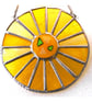 Sun Yellow Suncatcher Stained Glass Handmade Colour Wheel 005 - Image 2