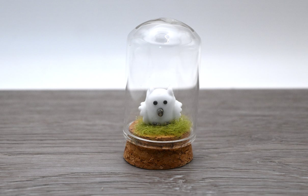 small white owl keepsake figure