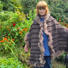 Warm and Woolly Luxury Shawl, Handspun and Handwoven from Ethically Sourced Wool