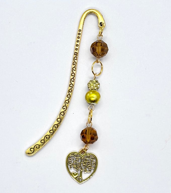 Beaded Bookmarks With Metal Hooks and Tree of Life Charm