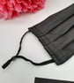Face mask,  medium,  3 layer,  nose wire, washable, adjustable, black  - Image 3