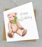 Happy Birthday Card Teddy - Image 3