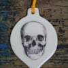 Porcelain skull decoration