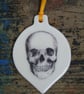 Porcelain skull decoration - Image 1