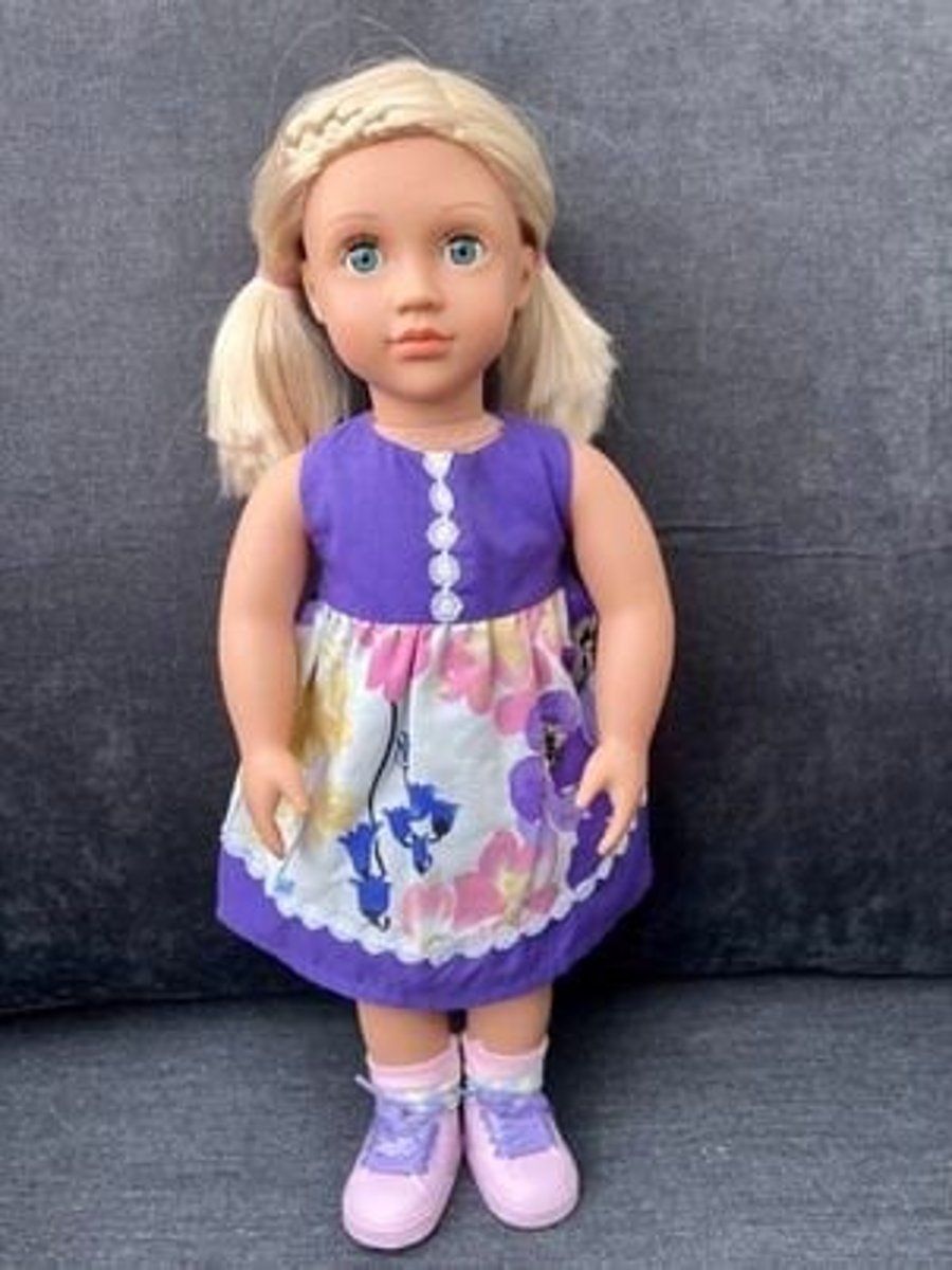 Our generation Purple Floral Doll's Dress, Tiny Tears, Baby Born