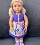 Our generation Purple Floral Doll's Dress, Tiny Tears, Baby Born