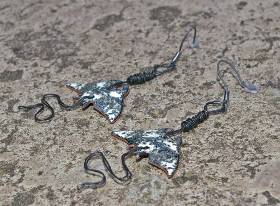 Manta Ray Statement Earrings