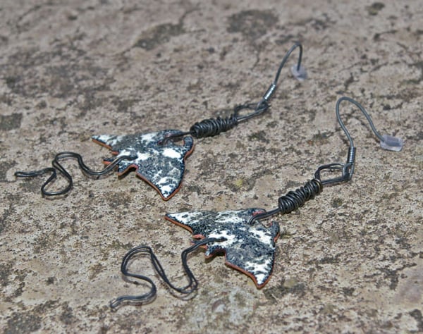 Manta Ray Statement Earrings