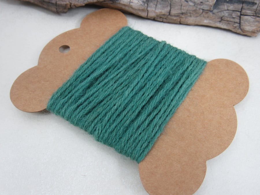 Hand Dyed Natural Weld Leaf Green Dye Pure Wool Tapestry Thread