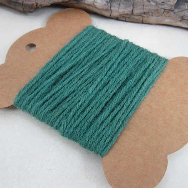 Hand Dyed Natural Weld Leaf Green Dye Pure Wool Tapestry Thread