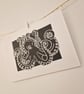 Octopus Original Lino Print - Image 1