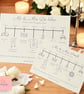 Personalised Wedding Order of the Day Cards - A5 or A6 - Pack of 10 - Image 4