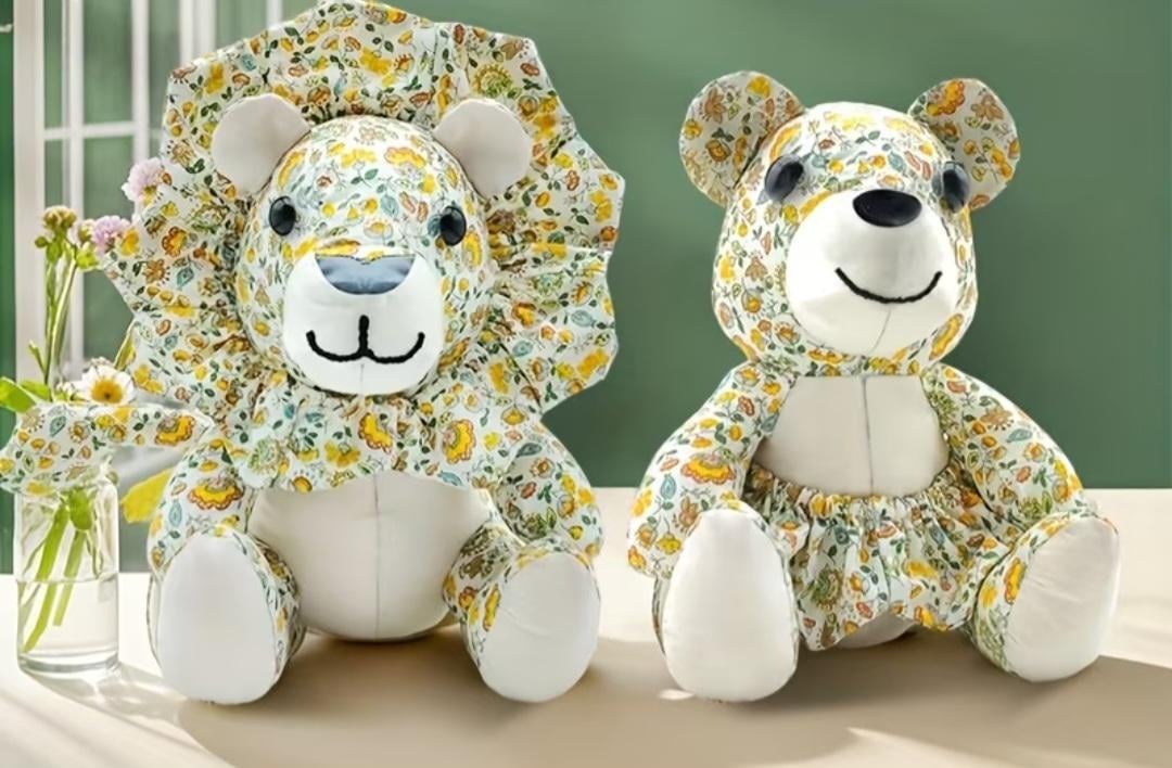 Lion & Bear Acrylic Sewing Templates 15"