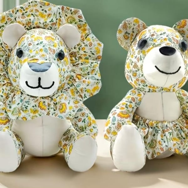 Lion & Bear Acrylic Sewing Templates 10"