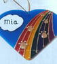 Hand painted pet memorial Rainbow Bridge sun catcher - Image 3