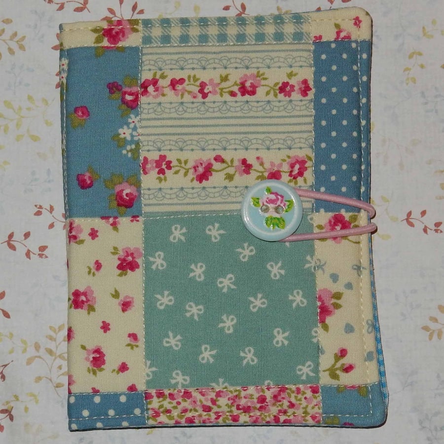 Needle case - Patchwork blue and pink