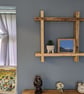 Rustic Square Shelf Hashtag Shelf Reclaimed Wood THE HASHTAG - Image 7