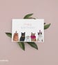 Cat Birthday Card - Birthday Cards, Cats Birthday Cards, Party Cats Kittens