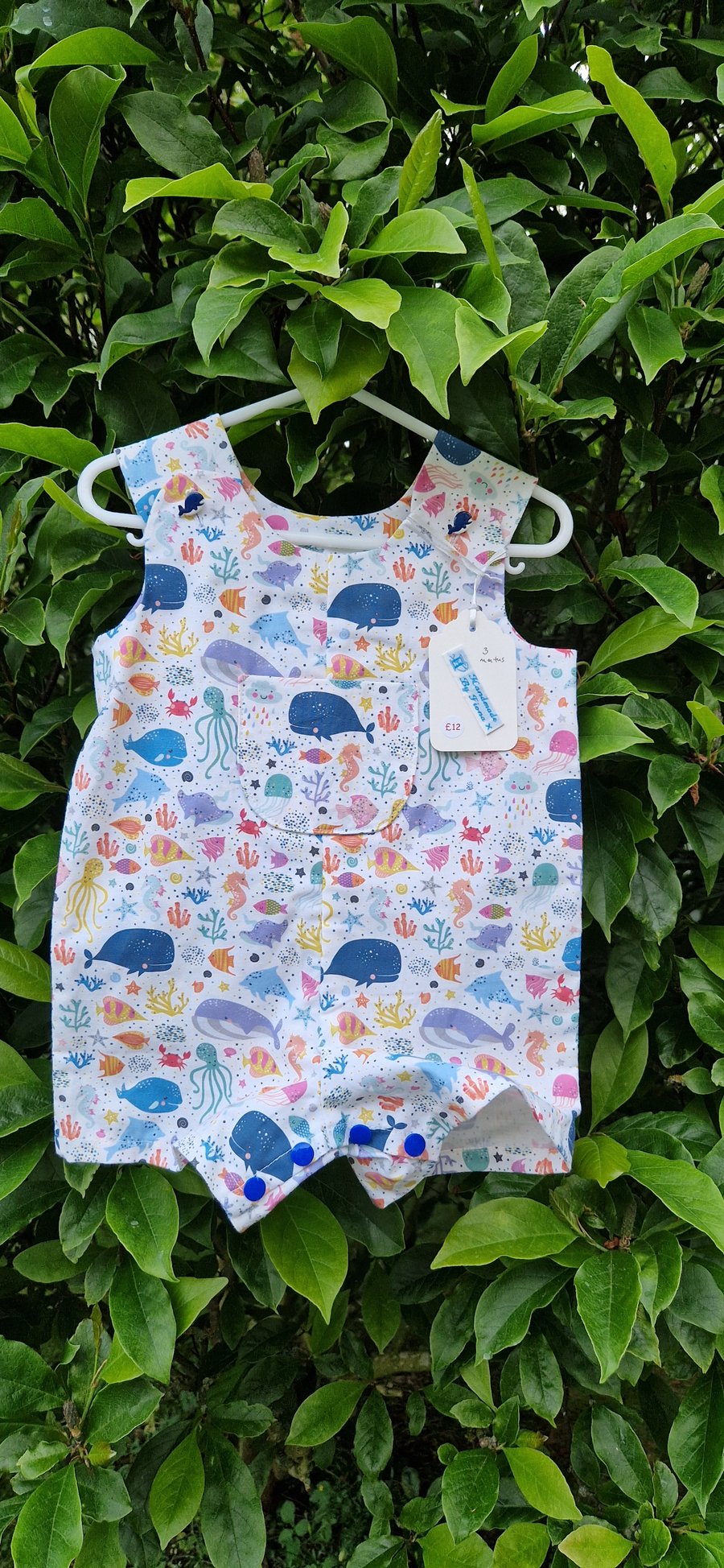 Age: 3m Under the Sea Rompers