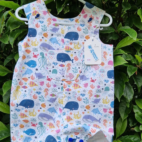 Age: 3m Under the Sea Rompers