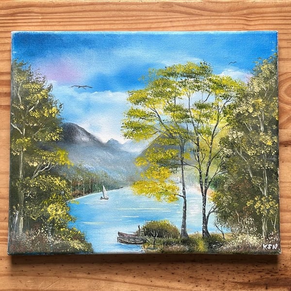 Bluewater Rest, Original Oil Painting 10" by 12" (25cm by 30cm)