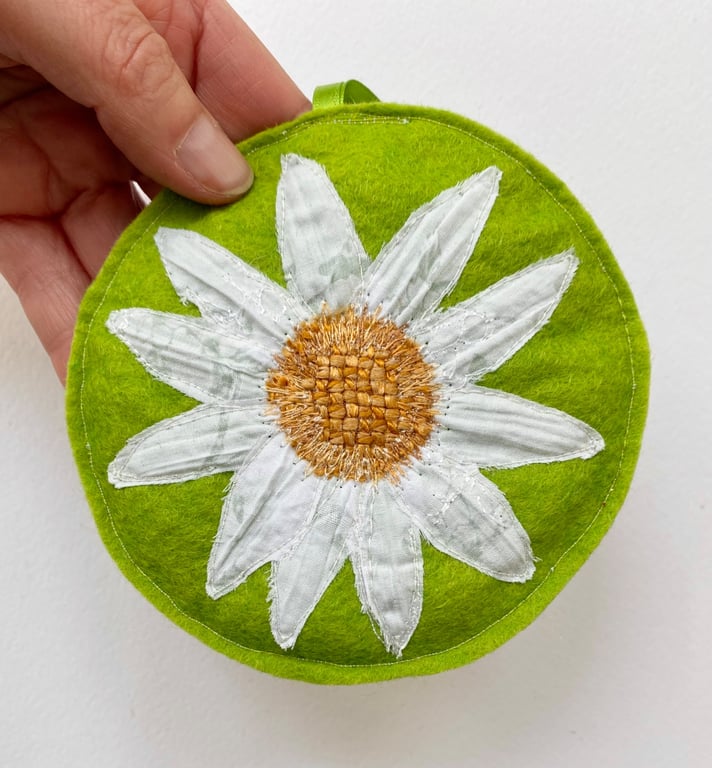 Summer Daisy hanging home decoration or ornament. 