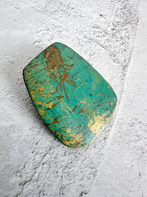 Painted Thyme Flower Brooch