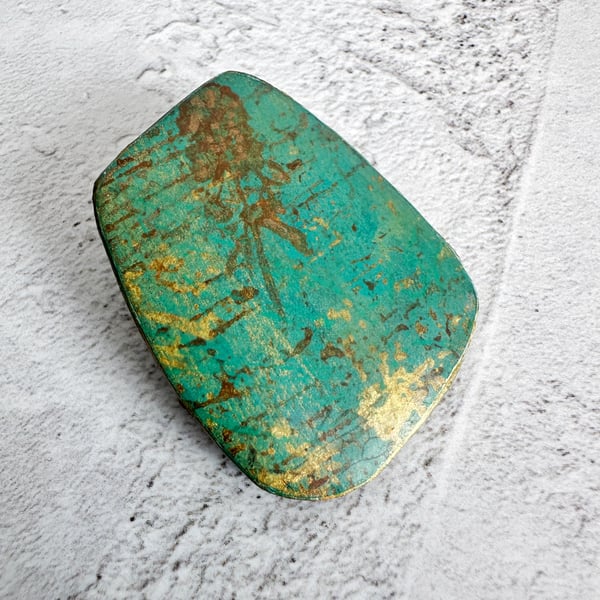 Painted Thyme Flower Brooch