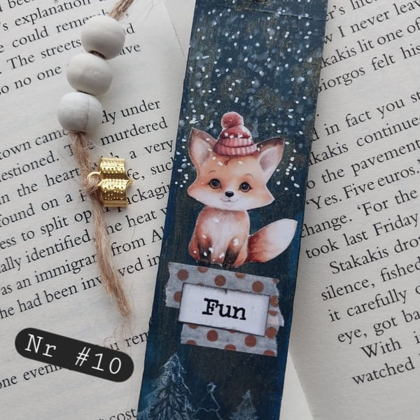 Fox Fun Christmas Bookmark