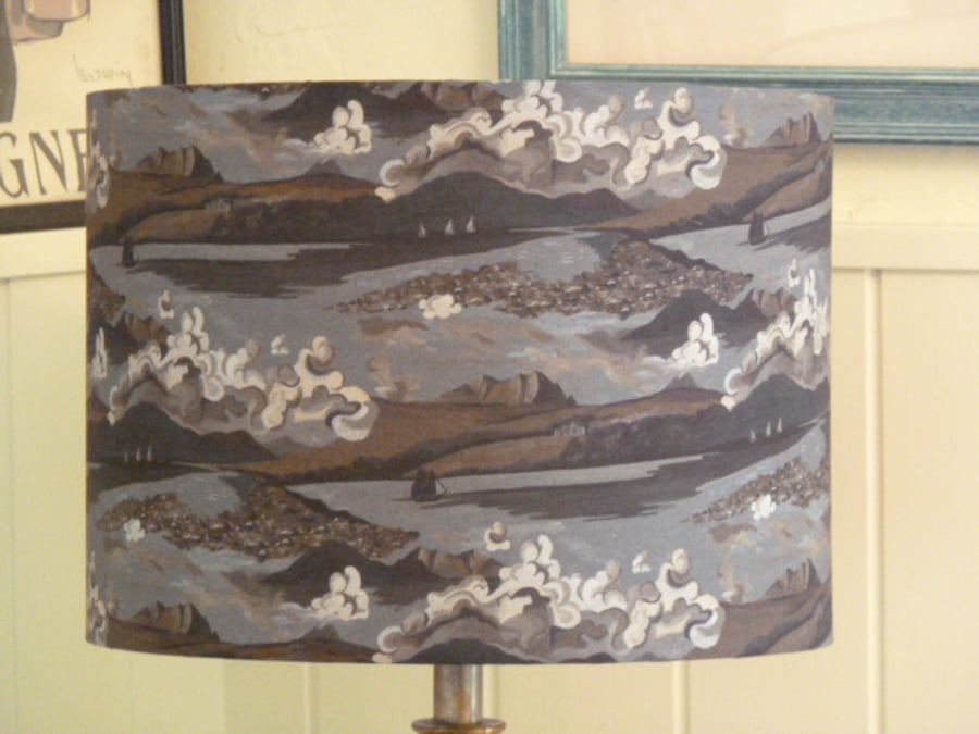 Liberty Drum Lampshade Sandy Ray Fabric