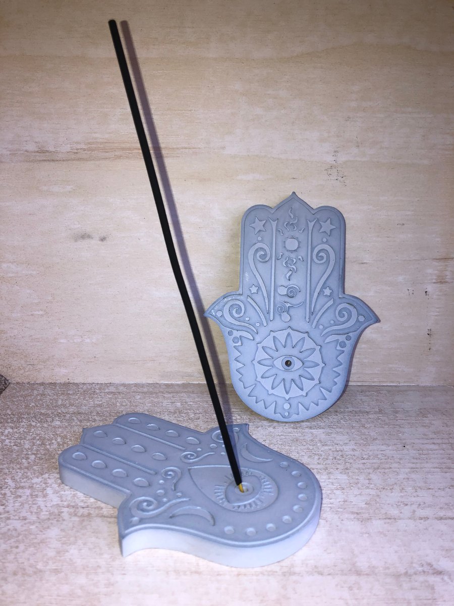  A pair of Incense stick holder in hand shape 