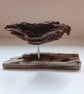 Handmade Driftwood Sculpture  Modern Abstract Original Coastal Art Decor 