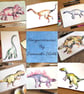 Pterydactyll,  dinosaur art print, watercolour galaxy  - Image 2