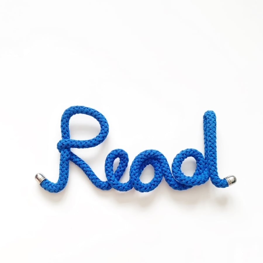Large Custom wire word, knitted word, wire art,... - Folksy