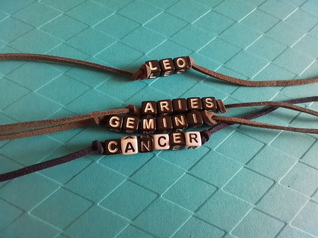 Zodiac sign bracelet. Bracelet. Friendship bracelet.