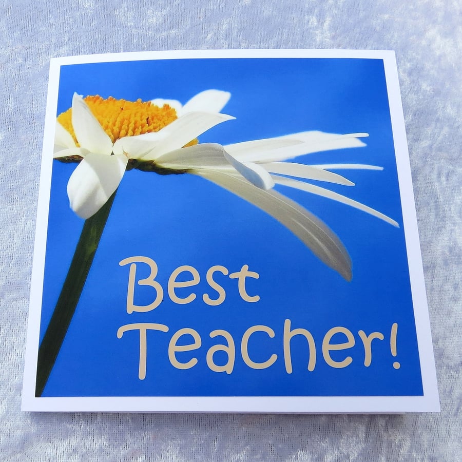 Best teacher, teacher card, thank you teacher