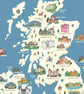 Castles of Britain and Ireland map poster A2 - Image 2