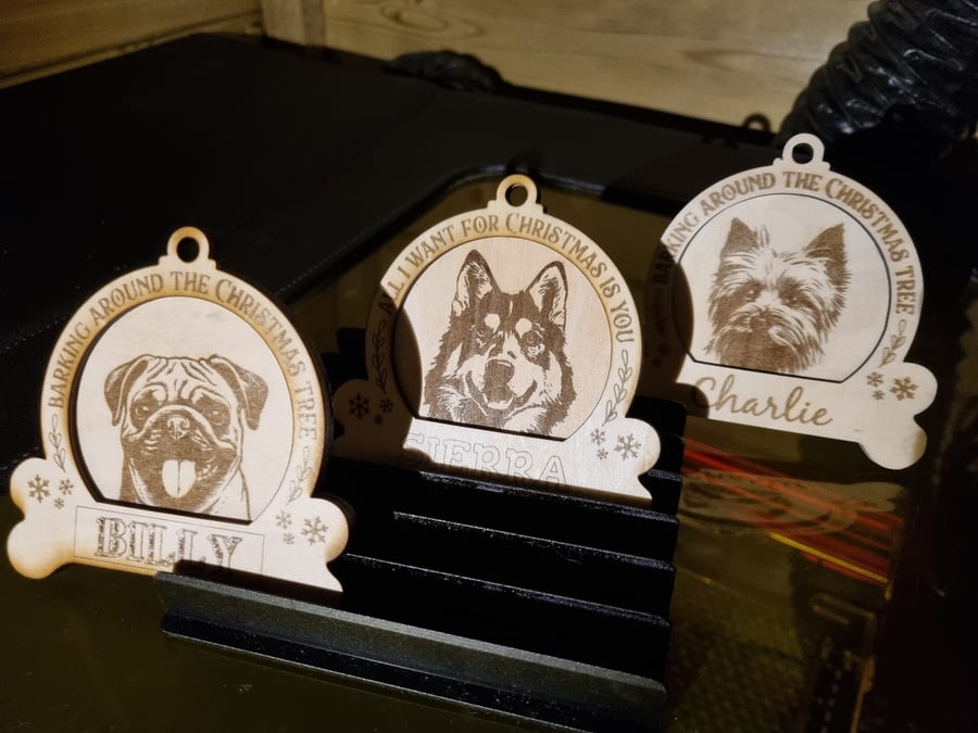 Personalised Dog Baulbles